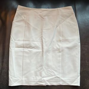H&M cream pencil skirt